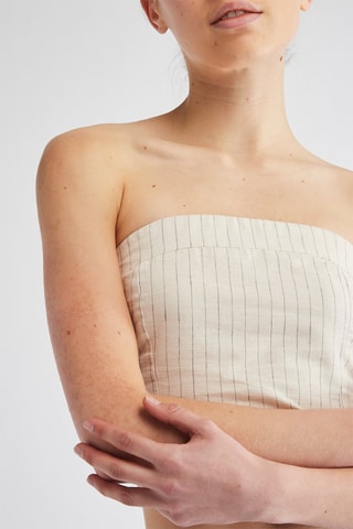 Top en lin - Beige
