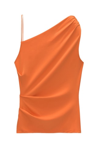 Top asymétrique - Orange