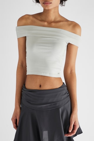 Crop top - Gris clair