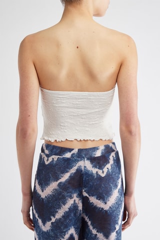 Crop top bustier - Blanc
