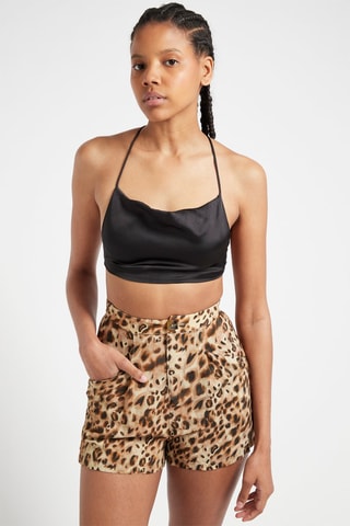 Crop top Noir