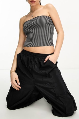 Top bustier en laine - Gris