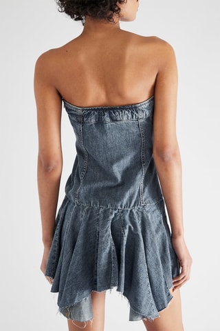 Robe bustier en jean - Bleu