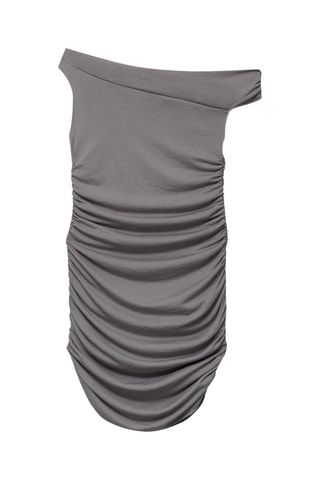 Abito drappeggiato - Grigio