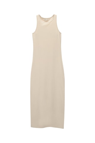 Robe midi - Beige