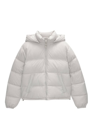 Doudoune à capuche - Gris clair