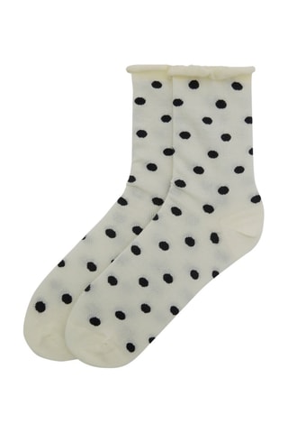 Chaussettes - Ecru et noir