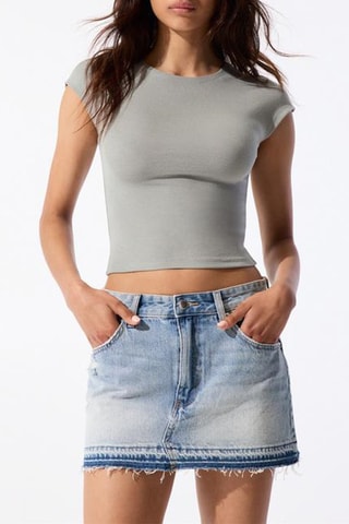 T-shirt cropped - Gris