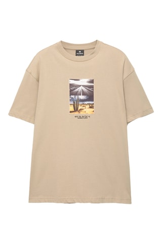 T-shirt relaxed - Beige