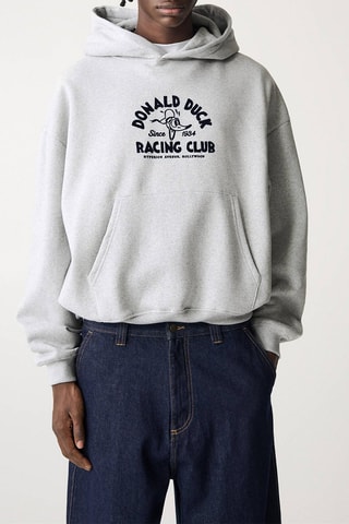 Sweat à capuche Donald Disney - Gris clair chiné