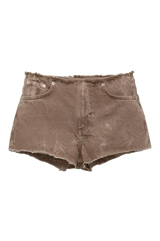 Short en jean - Marron