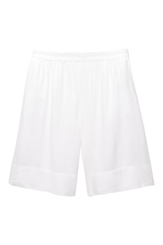 Short en lin - Blanc