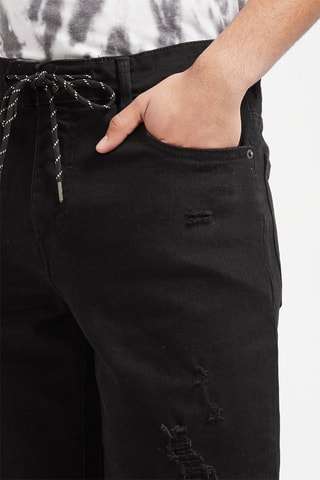 Bermuda en jean Noir