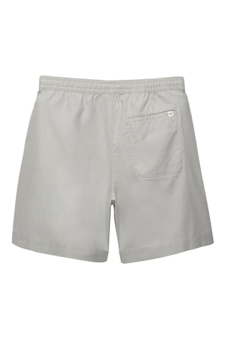 Bermuda en lin - Gris clair