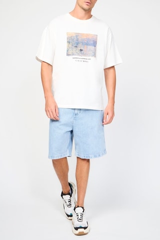 Bermuda en jean - Bleu clair