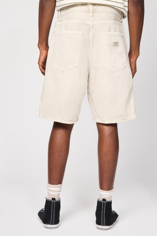 Bermuda wide legs en jean - Ecru