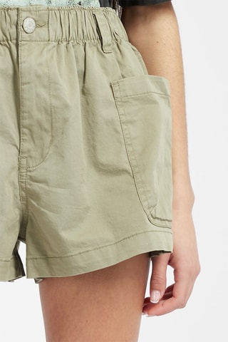 Short taille haute Kaki