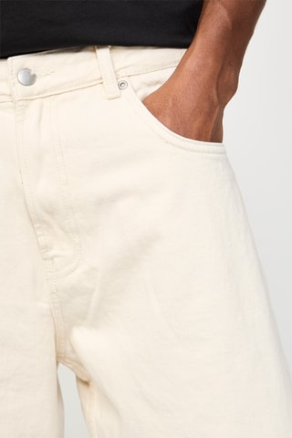 Bermuda en jean - Crème