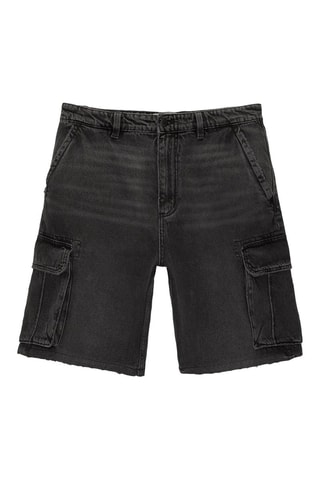 Bermuda en jean - Noir