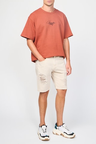 Bermuda en jean - Beige