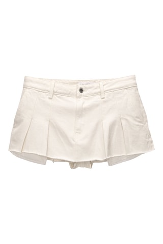 Jupe-short - Blanc cassé