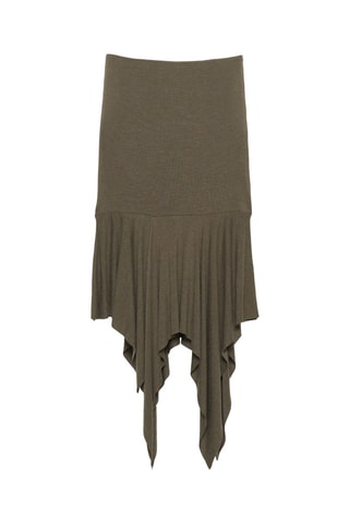 Jupe midi - Kaki