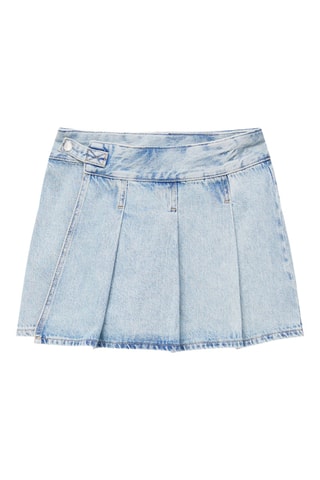 Minijupe en jean - Bleu clair