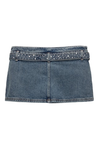 Minijupe en jean - Bleu marine