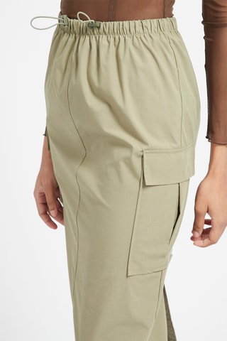 Jupe midi Kaki