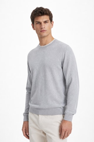 Jersey de seda - Gris claro