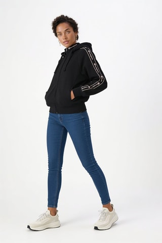 Sweater met capuchon - Zwart
