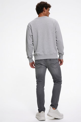 Sudadera - Gris claro jaspeado