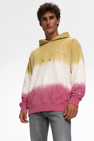 Sudadera dip-dye con capucha - Amarillo