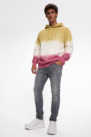 Sudadera dip-dye con capucha - Amarillo