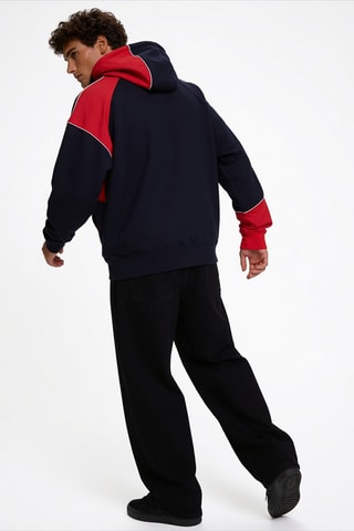 Sudadera con capucha - Azul marino