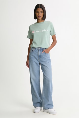 Camiseta - Verde agua y blanco