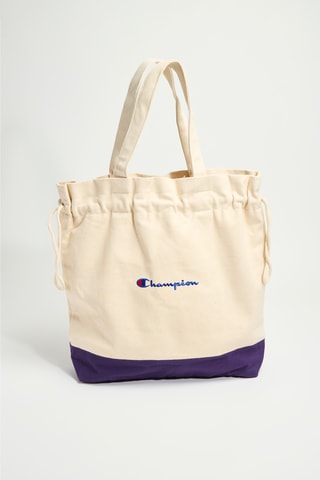 Tote bag - Violeta y beige