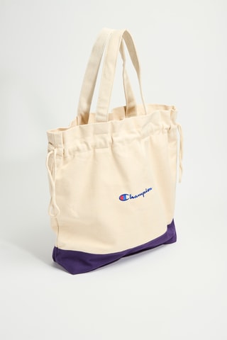 Tote bag - Violeta y beige