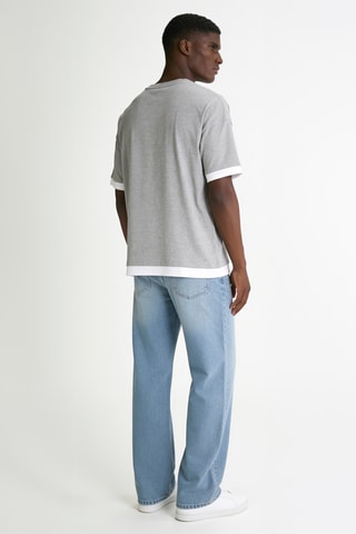 Camiseta - Gris claro jaspeado