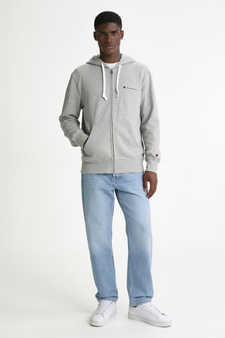 Sudadera con capucha - Gris claro jaspeado