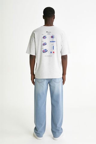 Camiseta - Gris claro jaspeado
