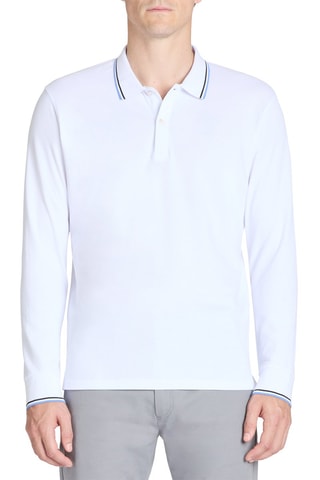 Polo - Blanco y azul