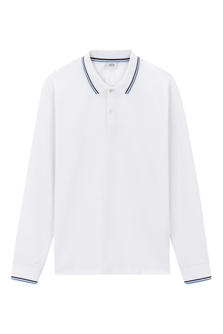 Polo - Blanco y azul