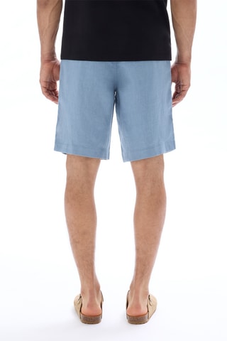 Bermudas de lino - Azul