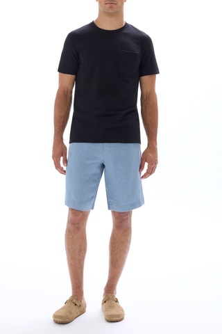 Bermudas de lino - Azul