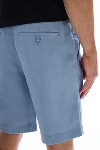 Bermudas de lino - Azul
