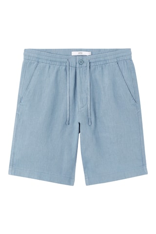 Bermudas de lino - Azul