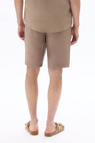 Bermudas de lino - Marrón claro