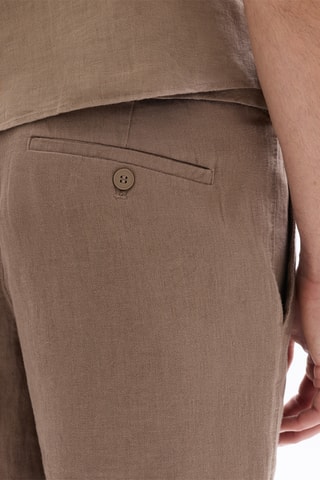 Bermudas de lino - Marrón claro