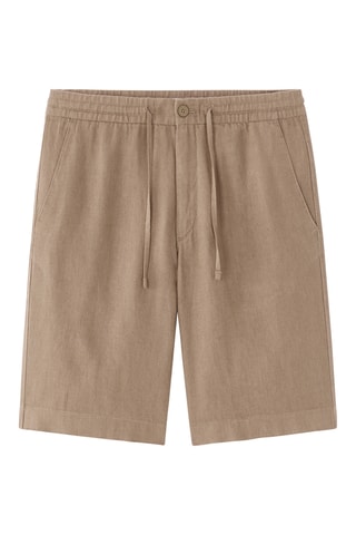 Bermudas de lino - Marrón claro